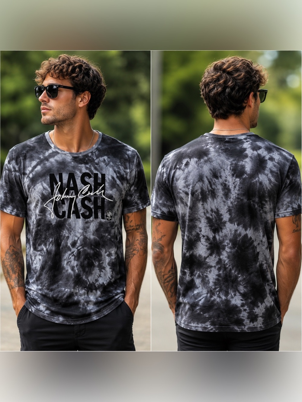 🆕 Nashville SC x Johnny Cash Tie-Dye T-Shirt Men’s Large MLS Soccer Music Tee